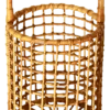 Bamboo Rattan Basket, Italy, 1970s