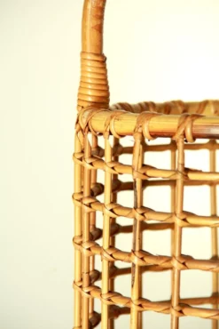 Bamboo Rattan Basket, Italy, 1970s 16 Bamboo Rattan Basket, Italy, 1970s -Chairish Shop bamboo rattan basket italy 1970s 2947