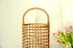 Bamboo Rattan Basket, Italy, 1970s 13 Bamboo Rattan Basket, Italy, 1970s -Chairish Shop bamboo rattan basket italy 1970s 5299