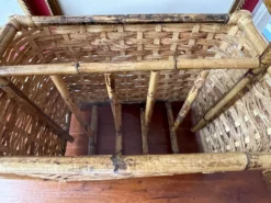 Bamboo, Rattan Magazine Stand -Chairish Shop bamboo rattan magazine stand 1527 scaled