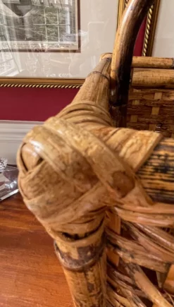 Bamboo, Rattan Magazine Stand -Chairish Shop bamboo rattan magazine stand 6313 scaled