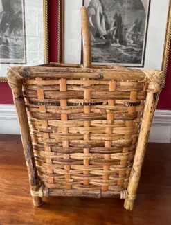 Bamboo, Rattan Magazine Stand -Chairish Shop bamboo rattan magazine stand 8401 scaled