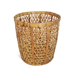 Bamboo Weave Basket Medium 15 Bamboo Weave Basket Medium -Chairish Shop bamboo weave basket medium 5046