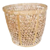 Bamboo White Wash Basket Medium