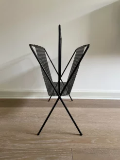 Black Iron Magazine Rack In The Style Of Mathieu Matégot 9 Black Iron Magazine Rack In The Style Of Mathieu Matégot -Chairish Shop black iron magazine rack in the style of mathieu mategot 5868 scaled