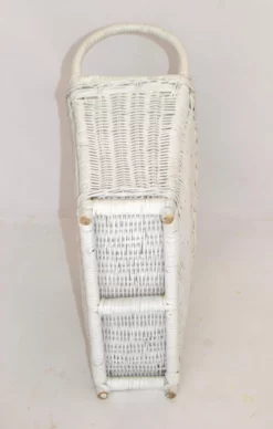 Bohemian Chic White Bleached Magazine Rack Handwoven Wicker & Rattan 1970 19 Bohemian Chic White Bleached Magazine Rack Handwoven Wicker & Rattan 1970 -Chairish Shop bohemian chic white bleached magazine rack handwoven wicker and rattan 1970 8488 scaled