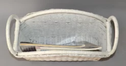 Bohemian Chic White Bleached Magazine Rack Handwoven Wicker & Rattan 1970 15 Bohemian Chic White Bleached Magazine Rack Handwoven Wicker & Rattan 1970 -Chairish Shop bohemian chic white bleached magazine rack handwoven wicker and rattan 1970 8525 scaled