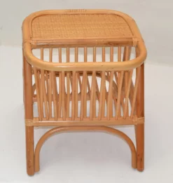 Bohemian Mid-Century Modern Handcrafted Bamboo & Cane Magazine Rack Side Table 13 Bohemian Mid-Century Modern Handcrafted Bamboo & Cane Magazine Rack Side Table -Chairish Shop bohemian mid century modern handcrafted bamboo and cane magazine rack side table 2650 scaled