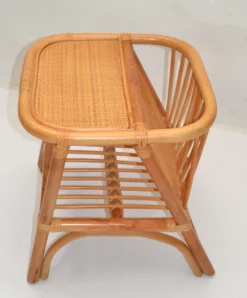 Bohemian Mid-Century Modern Handcrafted Bamboo & Cane Magazine Rack Side Table 17 Bohemian Mid-Century Modern Handcrafted Bamboo & Cane Magazine Rack Side Table -Chairish Shop bohemian mid century modern handcrafted bamboo and cane magazine rack side table 3833 scaled