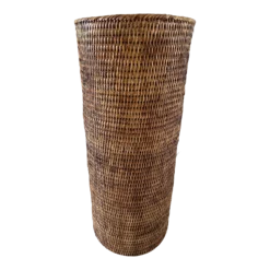 Boho Chic Woven Rattan Umbrella Stand