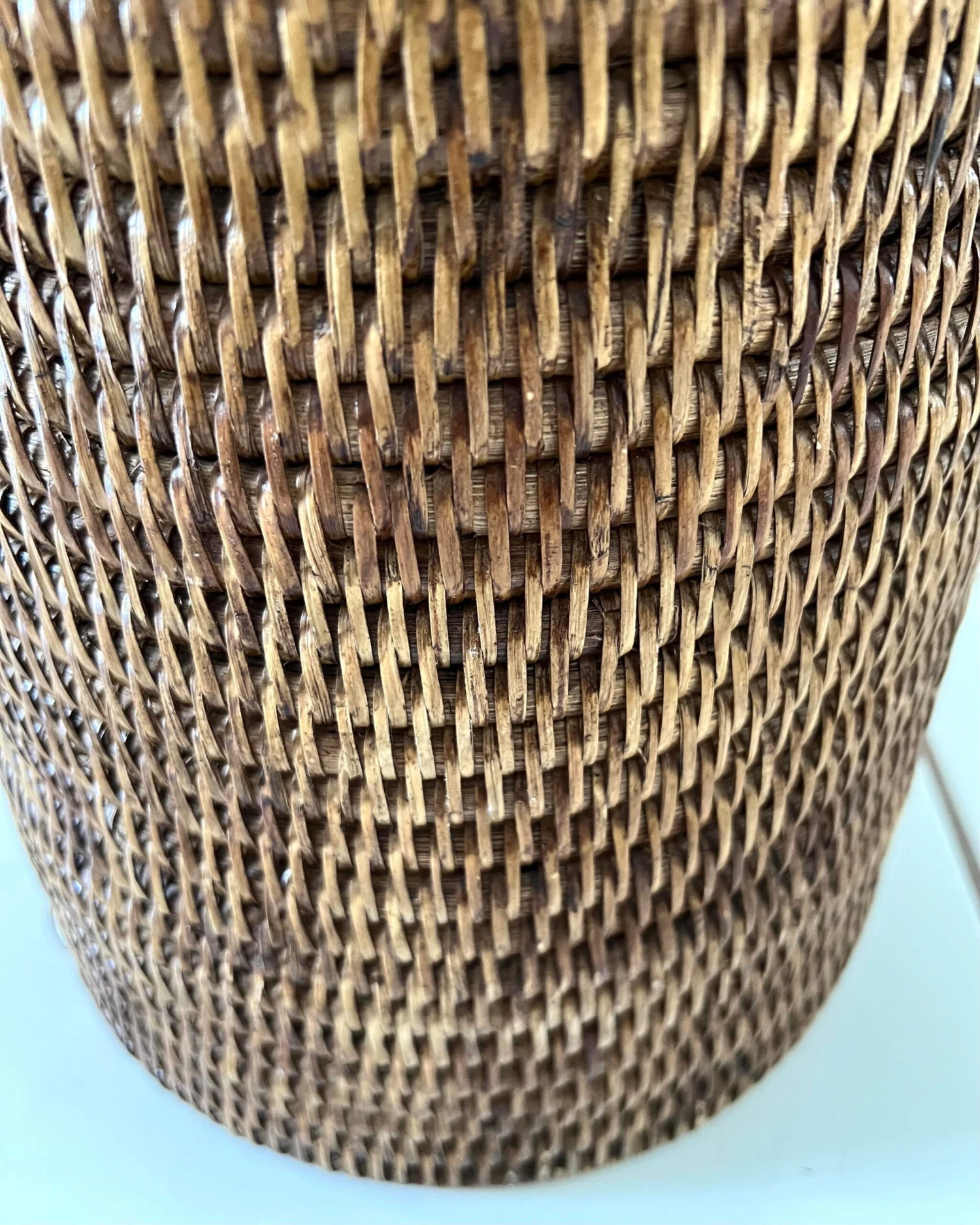 Boho Chic Woven Rattan Umbrella Stand 4 Boho Chic Woven Rattan Umbrella Stand - Image 4