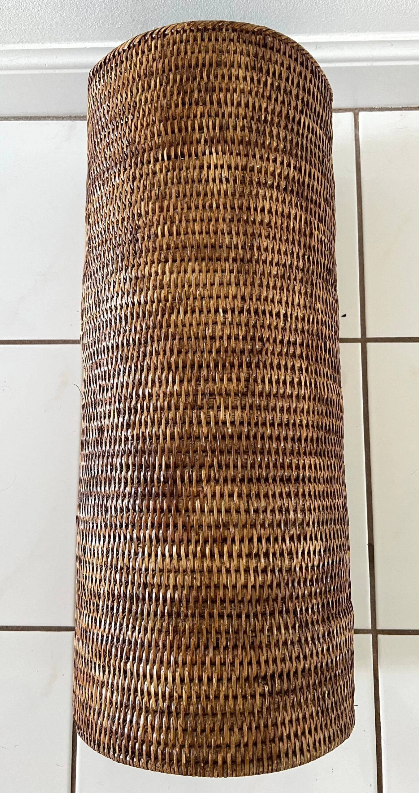 Boho Chic Woven Rattan Umbrella Stand 5 Boho Chic Woven Rattan Umbrella Stand - Image 5