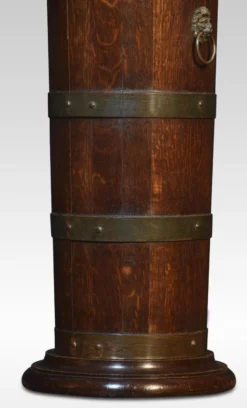 Brass Bound Barrel Stick Stand 9 Brass Bound Barrel Stick Stand -Chairish Shop brass bound barrel stick stand 8465