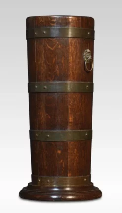 Brass Bound Barrel Stick Stand 11 Brass Bound Barrel Stick Stand -Chairish Shop brass bound barrel stick stand 8770