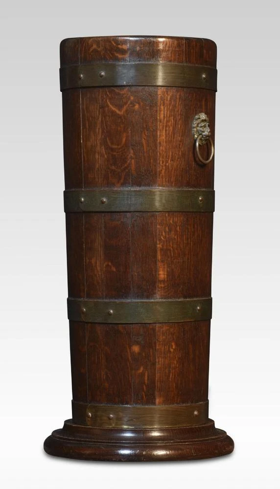 Brass Bound Barrel Stick Stand 6 Brass Bound Barrel Stick Stand - Image 6