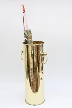 Brass Column Umbrella Stand With Ring Door Knocker Vintage -Chairish Shop brass column umbrella stand with ring door knocker vintage 4347