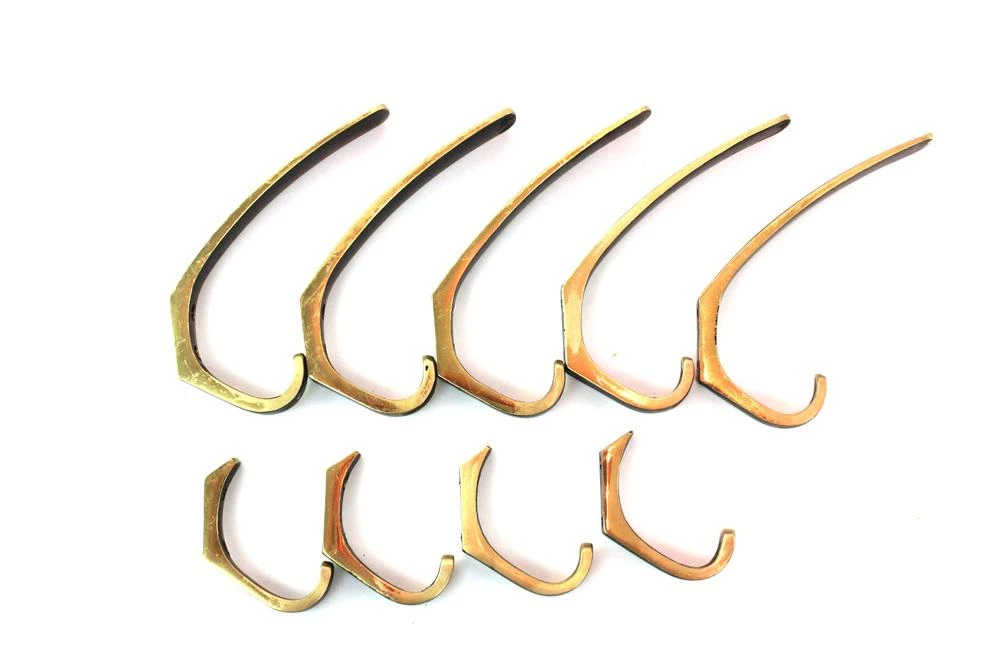 Brass Hooks In The Style Of Carl Auböck, 1950s, Set Of 9 7 Brass Hooks In The Style Of Carl Auböck, 1950s, Set Of 9 - Image 7