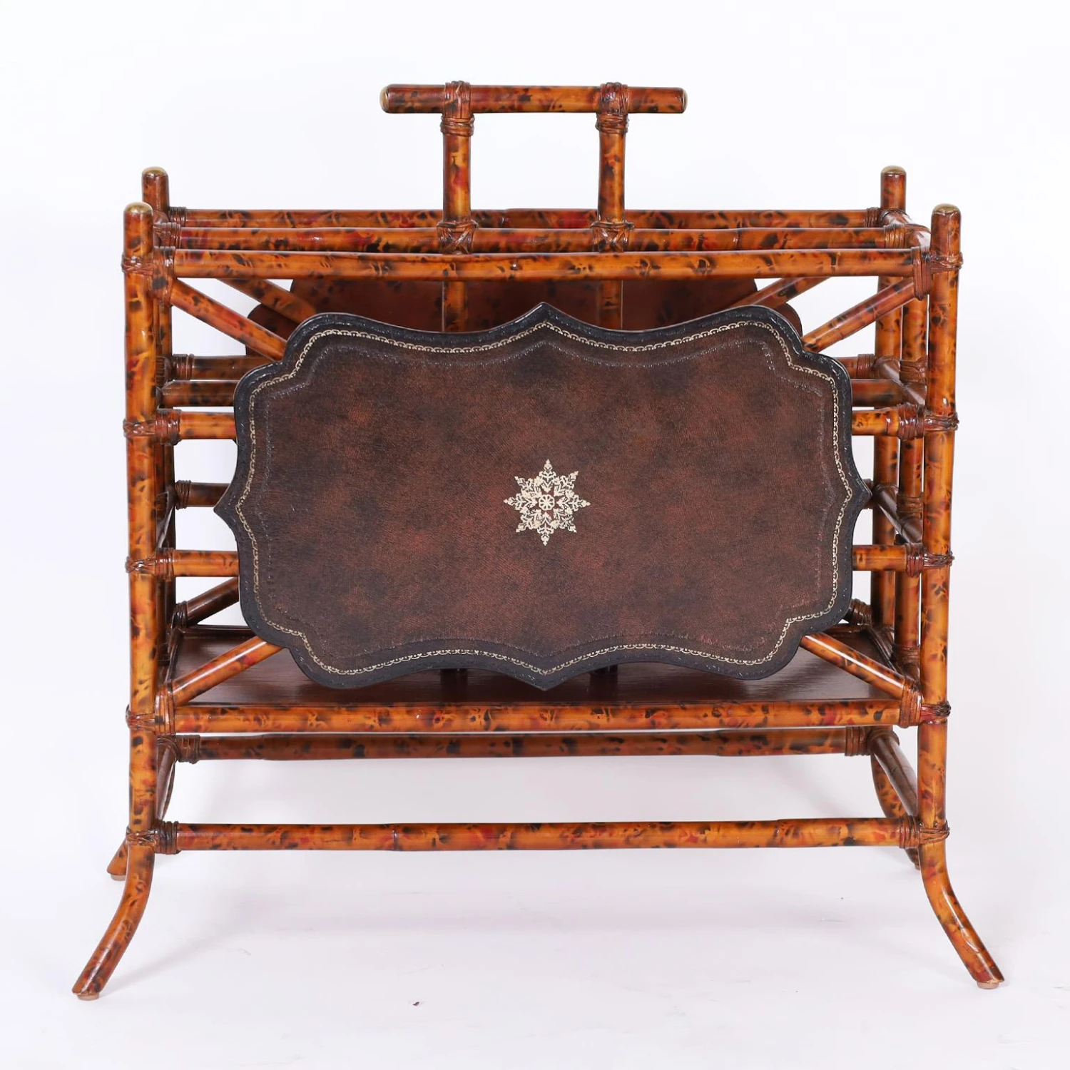 British Colonial Style Faux Bamboo Magazine Rack 2 British Colonial Style Faux Bamboo Magazine Rack - Image 2