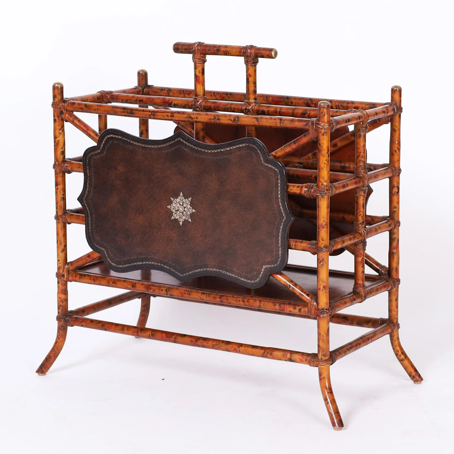 British Colonial Style Faux Bamboo Magazine Rack 10 British Colonial Style Faux Bamboo Magazine Rack - Image 10