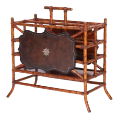 British Colonial Style Faux Bamboo Magazine Rack