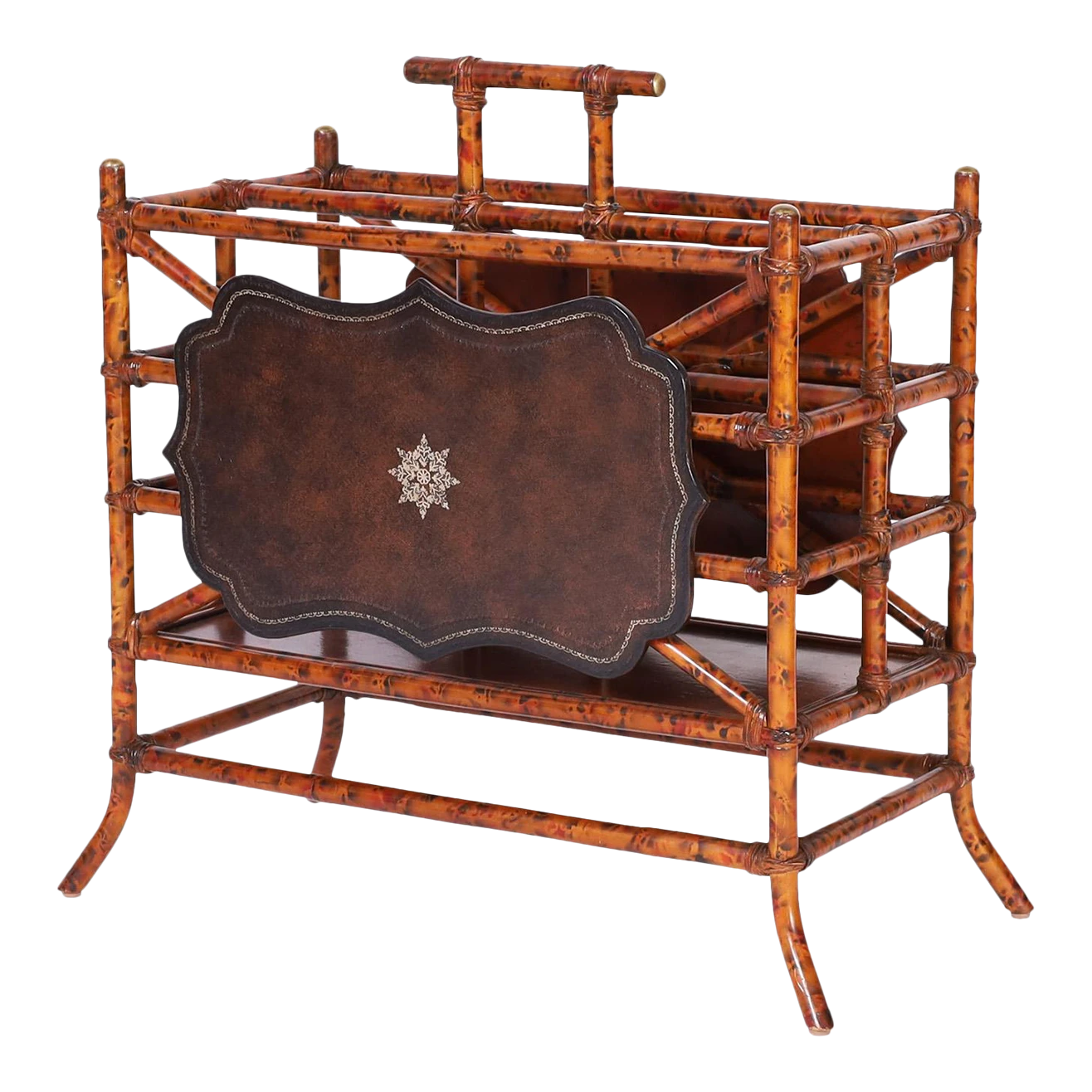 British Colonial Style Faux Bamboo Magazine Rack 1 British Colonial Style Faux Bamboo Magazine Rack