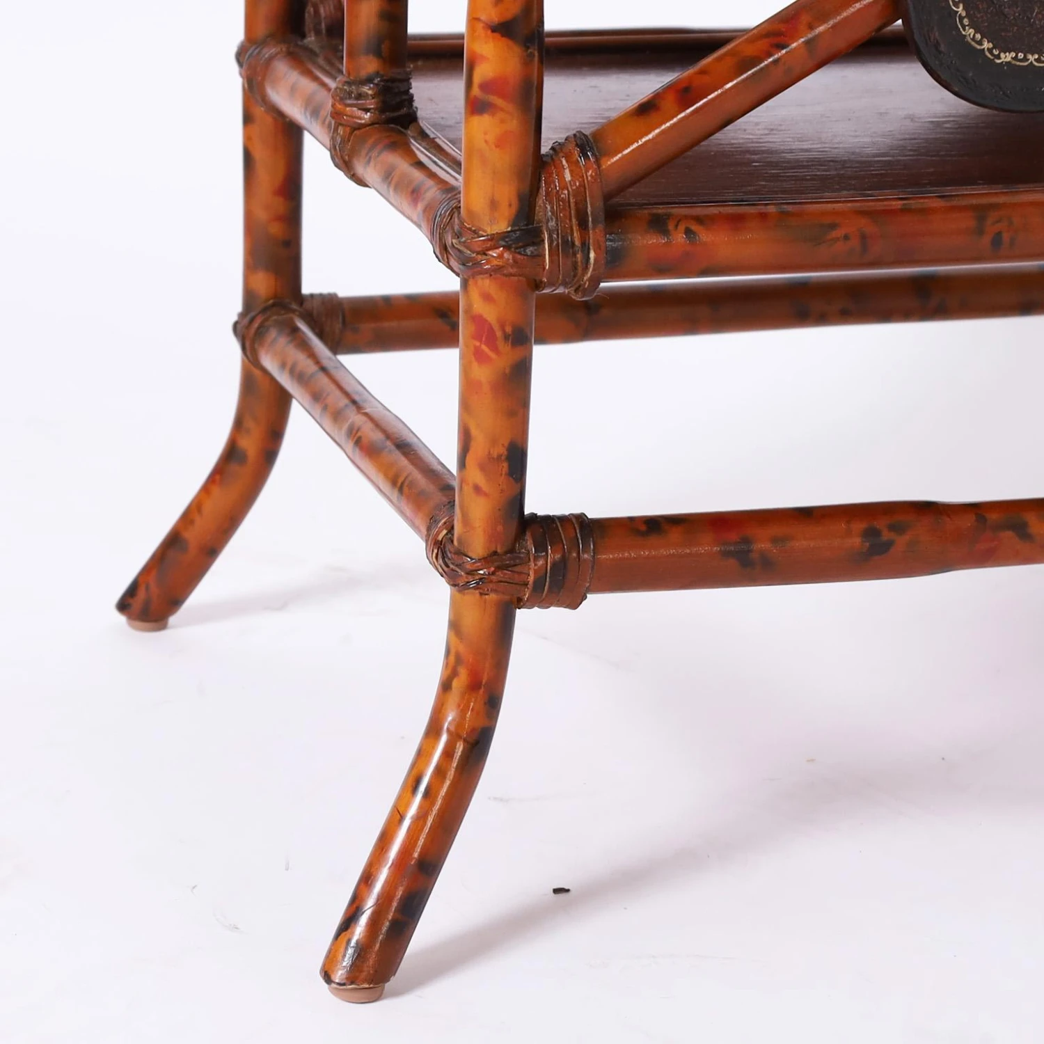 British Colonial Style Faux Bamboo Magazine Rack 9 British Colonial Style Faux Bamboo Magazine Rack - Image 9