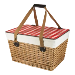 Canasta Grande Picnic Basket With Red & White Lid