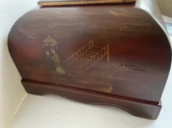 Chinese Asian Red Lacquer Box Vessel Urn -Chairish Shop chinese asian red lacquer box vessel urn 6122 scaled