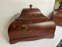 Chinese Asian Red Lacquer Box Vessel Urn -Chairish Shop chinese asian red lacquer box vessel urn 6778 scaled