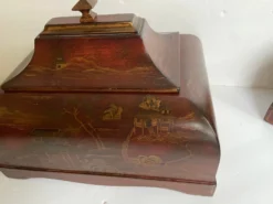 Chinese Asian Red Lacquer Box Vessel Urn -Chairish Shop chinese asian red lacquer box vessel urn 8119 scaled