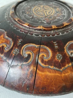 Chinese Hand Carved Wood Antique 19th Century Basket With Bamboo Handle 13 Chinese Hand Carved Wood Antique 19th Century Basket With Bamboo Handle -Chairish Shop chinese hand carved wood antique 19th century basket with bamboo handle 8904