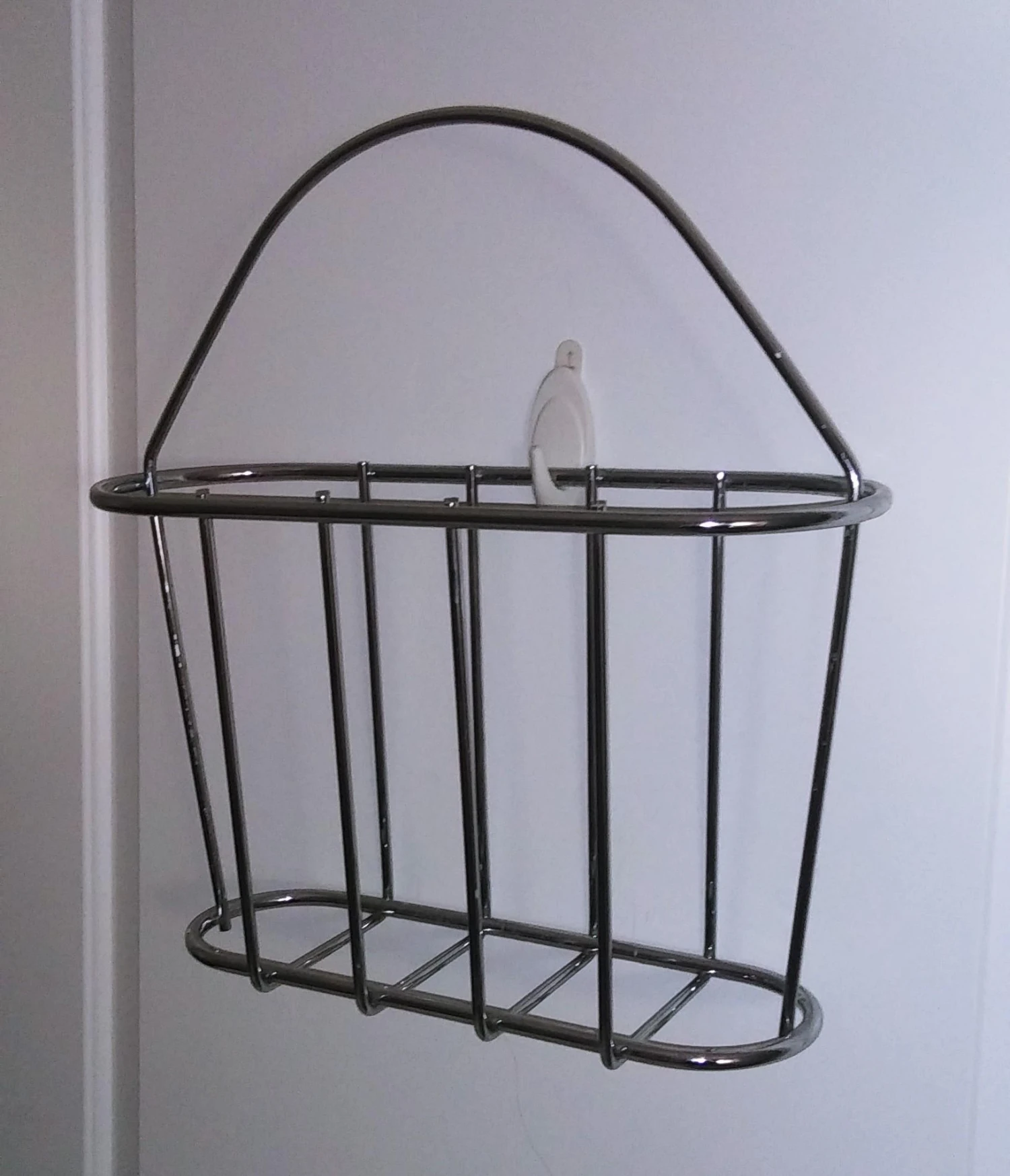 Chrome Magazine Rack Mid-Century C. 1980s 3 Chrome Magazine Rack Mid-Century C. 1980s - Image 3