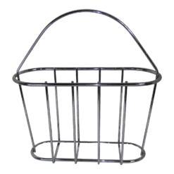 Chrome Magazine Rack Mid-Century C. 1980s