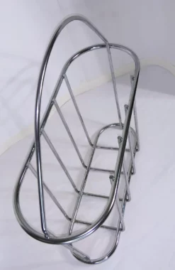 Chrome Magazine Rack Mid-Century C. 1980s 11 Chrome Magazine Rack Mid-Century C. 1980s -Chairish Shop chrome magazine rack mid century c 1980s 7840