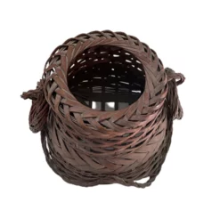 Circa 1920s Vintage American Woven Wicker Basket, Looped Handles -Chairish Shop circa 1920s vintage american woven wicker basket looped handles 8161