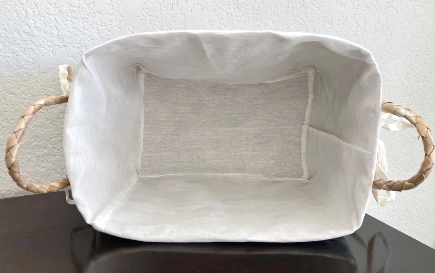 Circa 1980 Boho Chic Handwoven Coconut Leaf & Raffia Embroidered Basket 8 Circa 1980 Boho Chic Handwoven Coconut Leaf & Raffia Embroidered Basket - Image 8