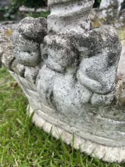 Concrete Garden Basket-Jardinière With Faux Basket Weave 13 Concrete Garden Basket-Jardinière With Faux Basket Weave -Chairish Shop concrete garden basket jardiniere with faux basket weave 3529