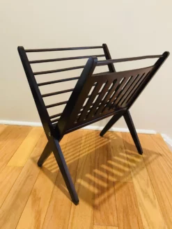 Danish Modern Magazine Stand In Dark Brown Beechwood, 1950s 19 Danish Modern Magazine Stand In Dark Brown Beechwood, 1950s -Chairish Shop danish modern magazine stand in dark brown beechwood 1950s 3703