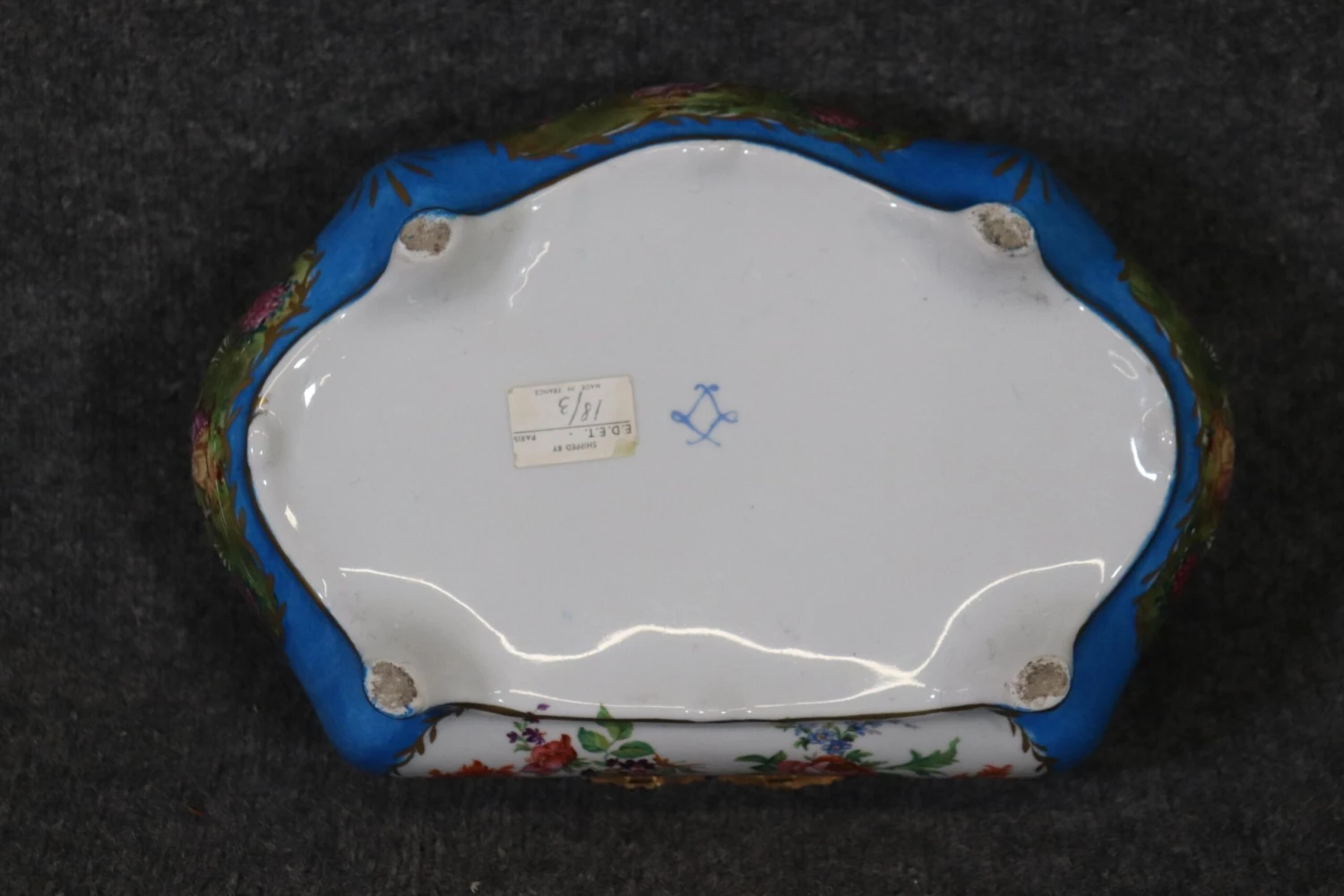 Decorative Beautifully Made Sevres Style Porcelain Jewelry Box 4 Decorative Beautifully Made Sevres Style Porcelain Jewelry Box - Image 4