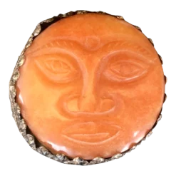 Decorative Carved Buddha Face Trinket Box