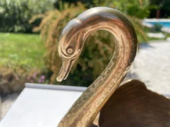 Chairish Shop -Chairish Shop decorative swan shaped brass basket italy 1970s 8205 scaled