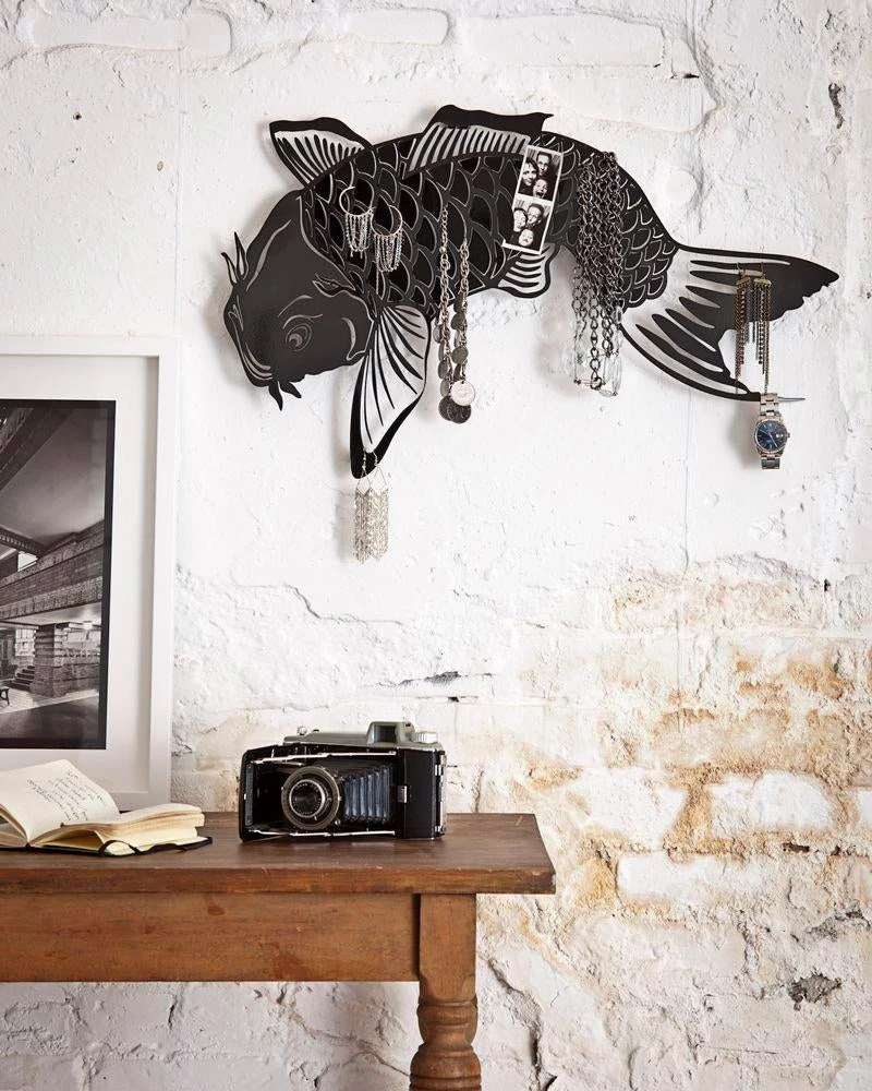 Designer Metal Koi Fish Multi-Purpose Space Organizer 2 Designer Metal Koi Fish Multi-Purpose Space Organizer - Image 2
