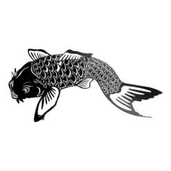 Designer Metal Koi Fish Multi-Purpose Space Organizer