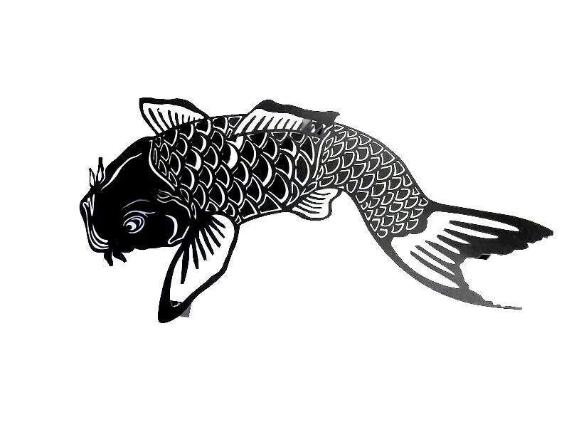 Designer Metal Koi Fish Multi-Purpose Space Organizer 8 Designer Metal Koi Fish Multi-Purpose Space Organizer - Image 8