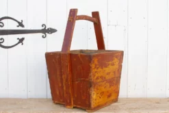 Distressed Wooden Harvest Basket 11 Distressed Wooden Harvest Basket -Chairish Shop distressed wooden harvest basket 4520