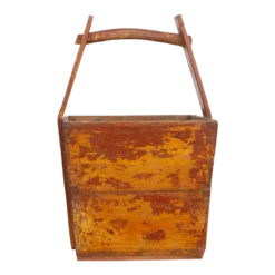 Distressed Wooden Harvest Basket