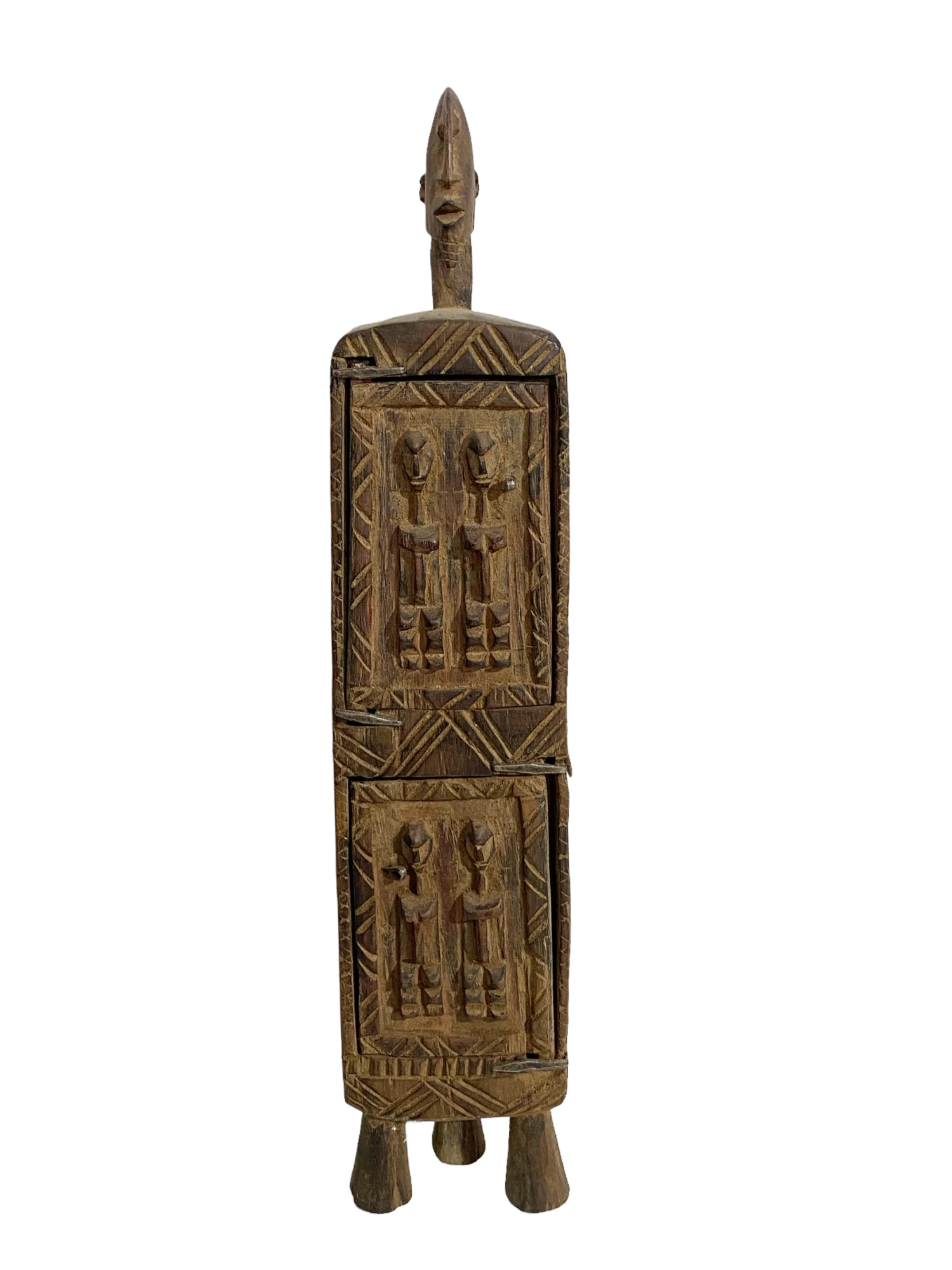 Dogon Wooden Medicine / Tobacco Box Mali 18.5" H 8 Dogon Wooden Medicine / Tobacco Box Mali 18.5" H - Image 8