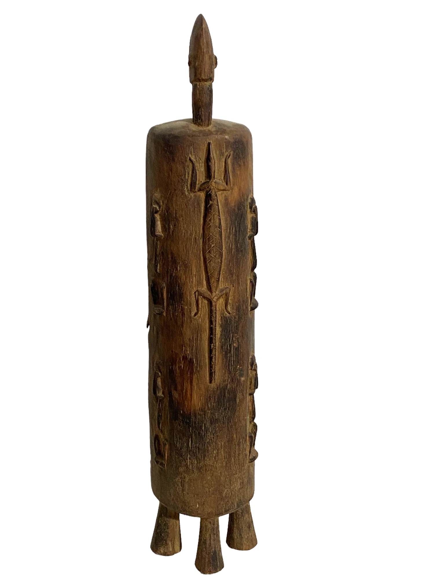 Dogon Wooden Medicine / Tobacco Box Mali 18.5" H 4 Dogon Wooden Medicine / Tobacco Box Mali 18.5" H - Image 4