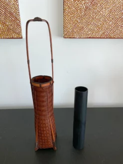 Early 20th Century Japanese Lacquered Ikebana Bamboo Basket 15 Early 20th Century Japanese Lacquered Ikebana Bamboo Basket -Chairish Shop early 20th century japanese lacquered ikebana bamboo basket 0466