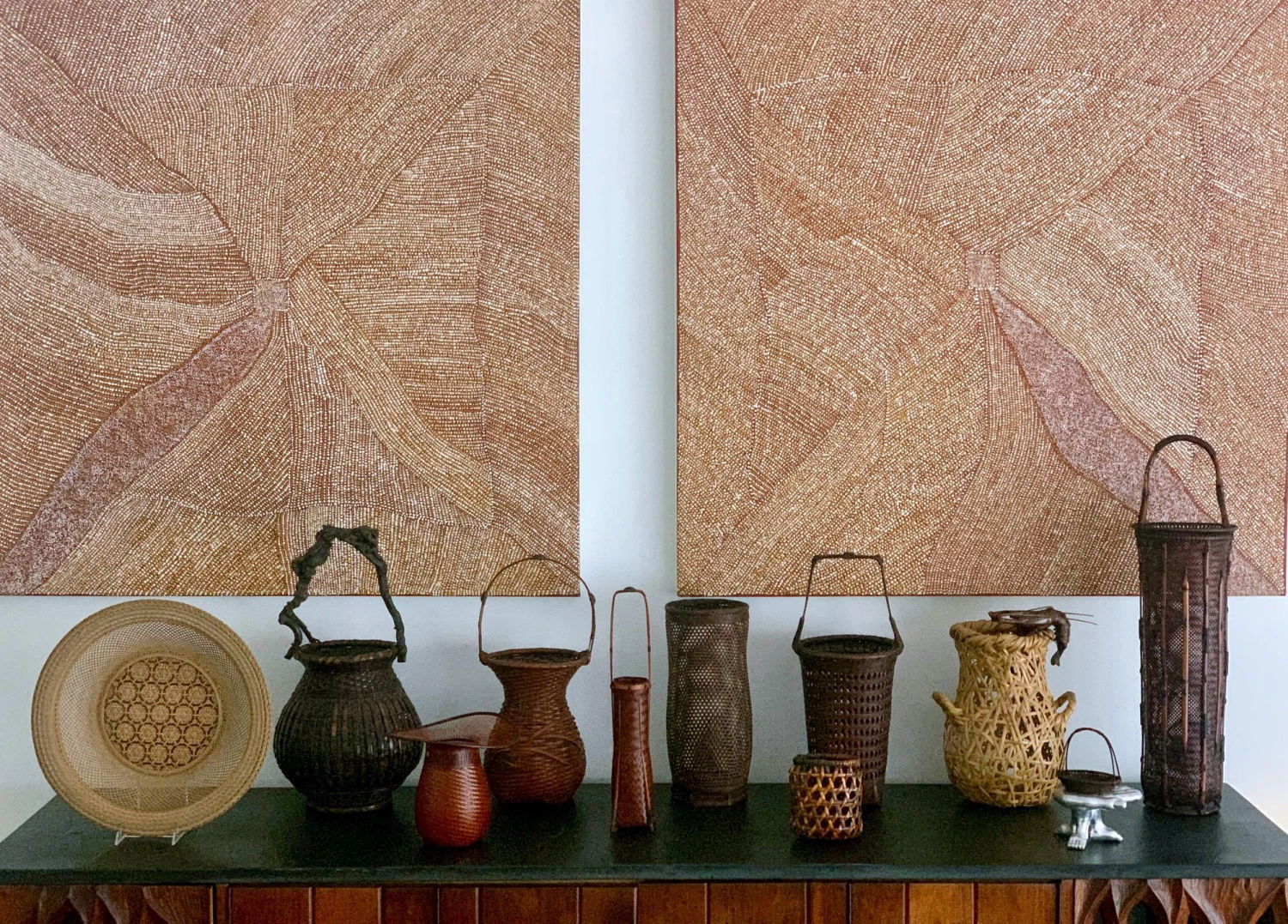 Early 20th Century Japanese Lacquered Ikebana Bamboo Basket 7 Early 20th Century Japanese Lacquered Ikebana Bamboo Basket - Image 7